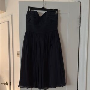 J.Crew Elegant Navy Strapless Dress
